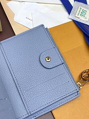 LV wallet blue 9*11.5*1.5CM 2024122702 - 2