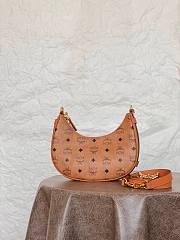 MCM Aren Small Crescent Hobo Bag 24x6.5x19cm - 3