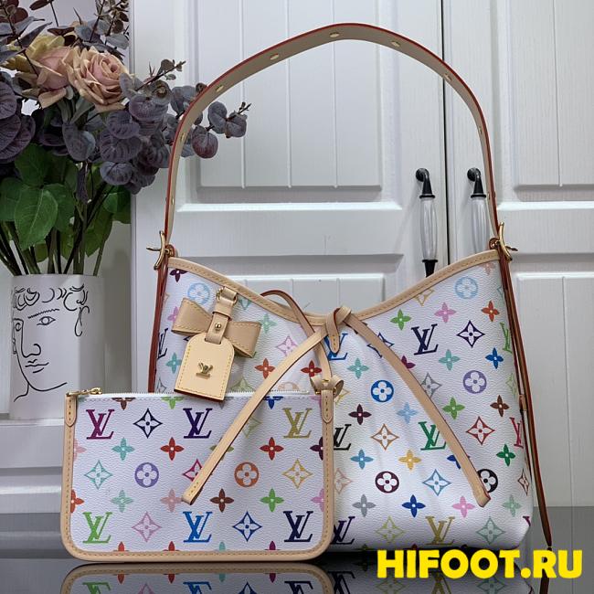 Louis Vuitton x Takashi Murakami CarryAll PM White Multicolored 29*24*12CM - 1