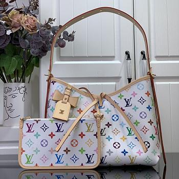 Louis Vuitton x Takashi Murakami CarryAll PM White Multicolored 29*24*12CM