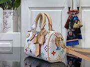 Louis Vuitton x Takashi Murakami Nano Speedy White Multicolored 16x11x9cm - 4