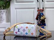 Louis Vuitton x Takashi Murakami Nano Speedy White Multicolored 16x11x9cm - 2