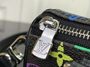 Louis Vuitton x Takashi Murakami Nano Speedy Black Multicolored 16x11x9cm - 3