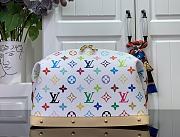 Louis Vuitton x Takashi Murakami Cosmetic Pouch GM White Multicolored 27x18x9cm - 2