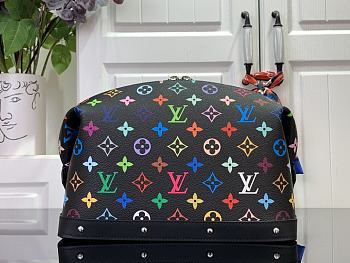 Louis Vuitton x Takashi Murakami Cosmetic Pouch GM black Multicolored 27x18x9cm