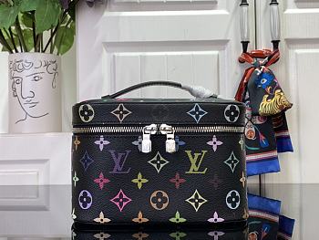 Louis Vuitton x Takashi Murakami Nice Mini Black Multicolored  20x14x13cm