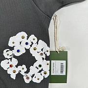 Denim Tears Rhinestone Wreath Zip Hoodie  Grey 2024020701 - 5