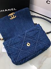 Chanel 19 Demin Bag 26cm Dark Blue - 5