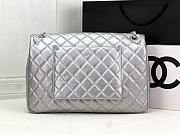 Chanel Silver Lambskin Classic Travel Flap bag 40CM  - 5