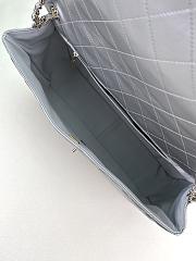 Chanel Silver Lambskin Classic Travel Flap bag 40CM  - 4