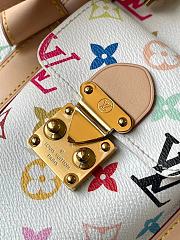 Louis Vuitton x Takashi Murakami Keepall Bandouliere 45 White Multicolored  - 3
