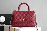 Chanel Coco Handle Red Caviar 19CM - 1
