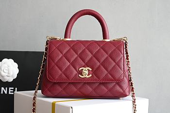 Chanel Coco Handle Red Caviar 19CM