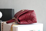 Chanel Coco Handle Red Caviar 19CM - 5