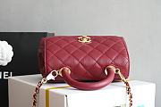 Chanel Coco Handle Red Caviar 19CM - 3