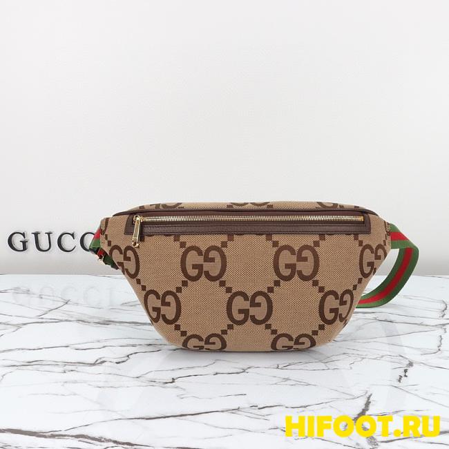Gucci Beige & Brown Jumbo GG Belt Bag Gucci 39*17*4CM - 1
