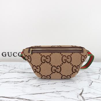 Gucci Beige & Brown Jumbo GG Belt Bag Gucci 39*17*4CM