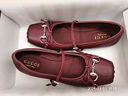 Gucci Horsebit ballet flat red 2025032001 - 1