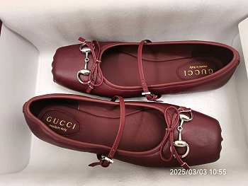 Gucci Horsebit ballet flat red 2025032001