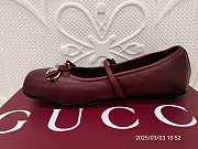 Gucci Horsebit ballet flat red 2025032001 - 5