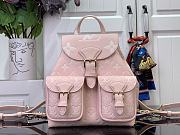 LV Backup backpack Bicolour Monogram Empreinte Leather pink 22x14x20cm - 1