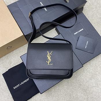 YSL NIKI SATCHEL IN LEATHER black 21.5*16*8CM 