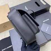 YSL NIKI SATCHEL IN LEATHER black 21.5*16*8CM  - 6