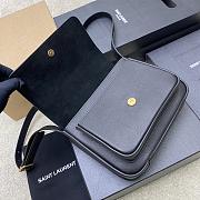 YSL NIKI SATCHEL IN LEATHER black 21.5*16*8CM  - 5