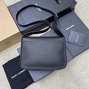 YSL NIKI SATCHEL IN LEATHER black 21.5*16*8CM  - 2