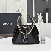 Chanel 25 Small Handbag Grained Calfskin & Gold-Tone Metal black 30cm - 1