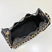 Chanel 25 Small Handbag Grained Calfskin & Gold-Tone Metal black 30cm - 6