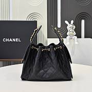 Chanel 25 Small Handbag Grained Calfskin & Gold-Tone Metal black 30cm - 4