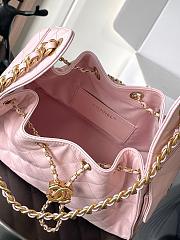 Chanel 25 Small Handbag Grained Calfskin & Gold-Tone Metal Light Pink 30CM  - 4