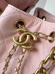 Chanel 25 Small Handbag Grained Calfskin & Gold-Tone Metal Light Pink 30CM  - 3