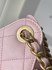 Chanel 25 Small Handbag Grained Calfskin & Gold-Tone Metal Light Pink 30CM  - 2