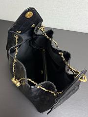 Chanel 25 Medium Handbag Grained Calfskin & Gold-Tone Metal Black 40cm - 6