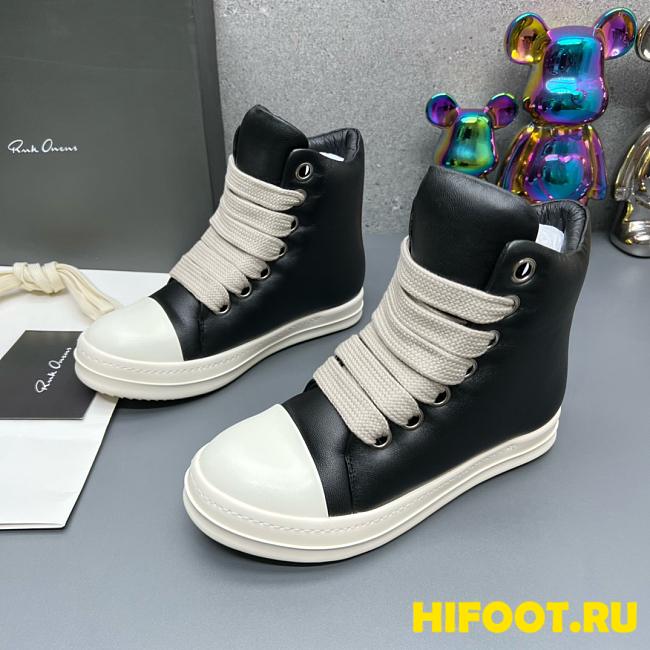 Rick Owens  leather high top sneakers 2025052001 - 1