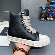 Rick Owens  leather high top sneakers 2025052001 - 4
