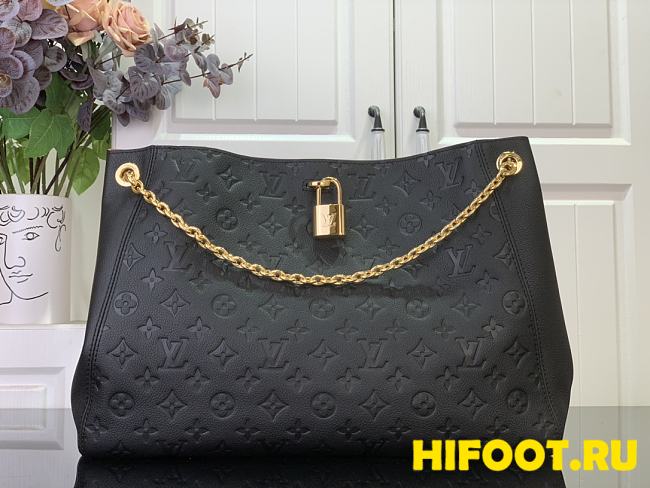 LV Anytime MM Monogram Empreinte Leather black 27x14x42cm  - 1