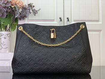 LV Anytime MM Monogram Empreinte Leather black 27x14x42cm 