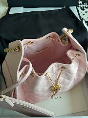 Chanel 25 Medium Handbag Grained Calfskin & Gold-Tone Metal pink 40cm - 5