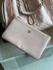 Chanel 25 Medium Handbag Grained Calfskin & Gold-Tone Metal pink 40cm - 4