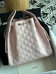 Chanel 25 Medium Handbag Grained Calfskin & Gold-Tone Metal pink 40cm - 2