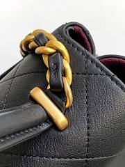 Chanel 2025 Flap Bag with Top Handle  Calfskin & Gold-Tone Metal  Black 20.5x28x9.5cm - 2