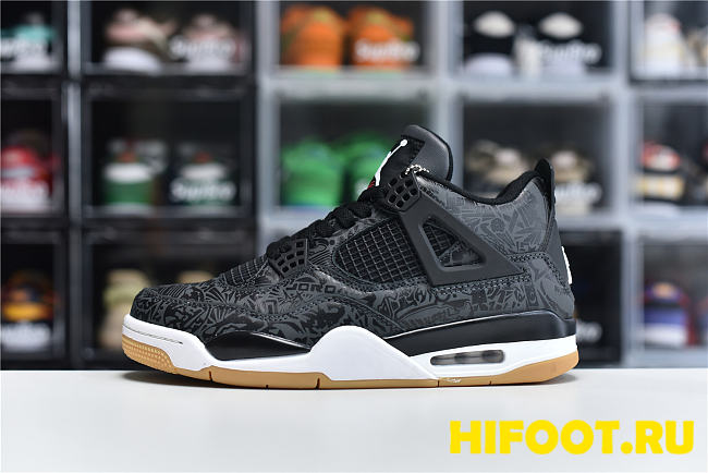 Air Jordan 4 Retro Laser Black Gum  CI1184-001 - 1