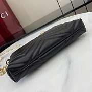 Gucci GG Marmont pochette with chain black 21x15x3.5cm - 6