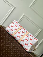 LV Louis Vuitton x Takashi Murakami Cherry White  keepall 45x27x20cm - 3