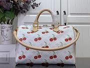 LV Louis Vuitton x Takashi Murakami Cherry White speedy 30CM  - 3