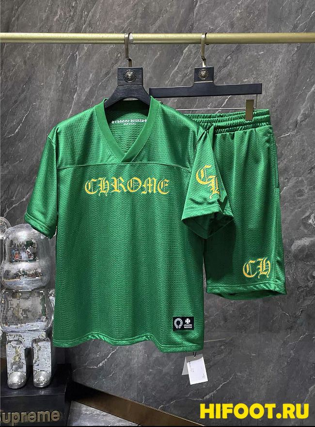 Chrome heart jerseys green set  - 1