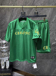 Chrome heart jerseys green set  - 1
